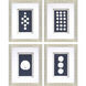 Naturals Blue and White Framed Art
