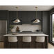 Carmen LED 24 inch Black and Gold Single Pendant Ceiling Light in Black/Gold
