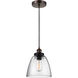 Sean Lavin Baskin 1 Light 9 inch Painted Aged Brass / Dark Weathered Zinc Pendant Ceiling Light in Painted Aged Brass with Dark Weathered Zinc