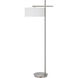 Laval 62 inch 100.00 watt Brushed Steel Floor Lamp Portable Light