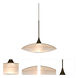 Spazio LED Bronze Cord Pendant Ceiling Light in Frost Glass