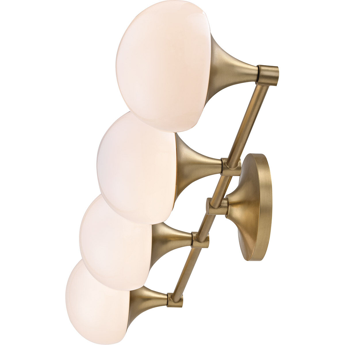 Fleming LED 28.5 inch Aged Brass Bath Light Wall Light