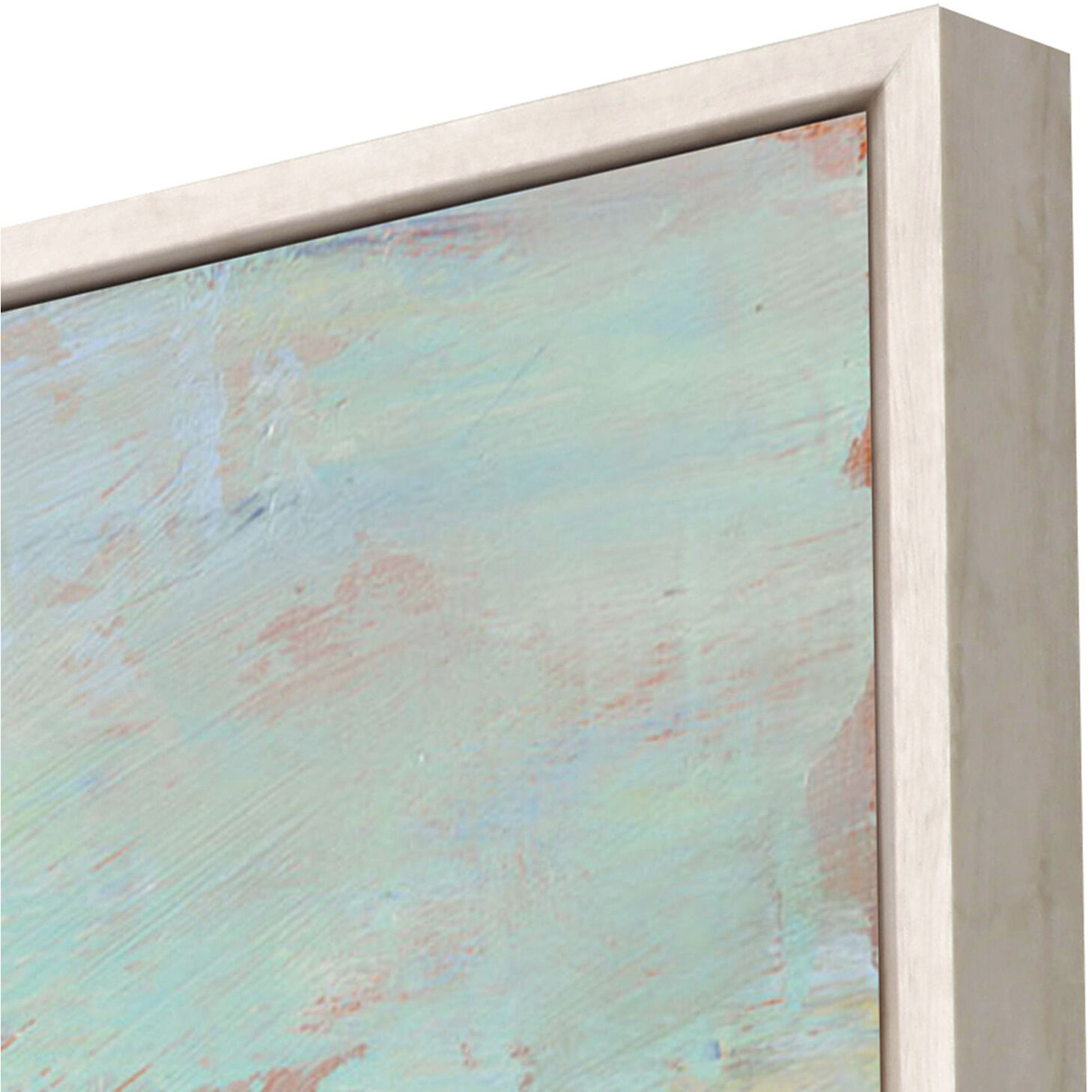 Waterside Blue and Green and Pink and Purple Canvas