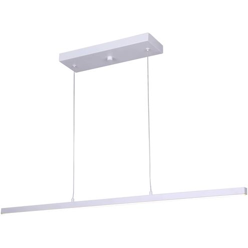 Maxton LED 36 inch White Chandelier Ceiling Light