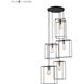Box 5 Light 21 inch Oil Rubbed Bronze with Copper Chandelier Ceiling Light