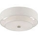 Meridian 4 Light 18 inch Brushed Nickel Semi-Flush Ceiling Light
