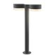 REALS 12 VAC Textured Gray Bollard