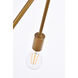 Lucca 6 Light 23 inch Brass Pendant Ceiling Light