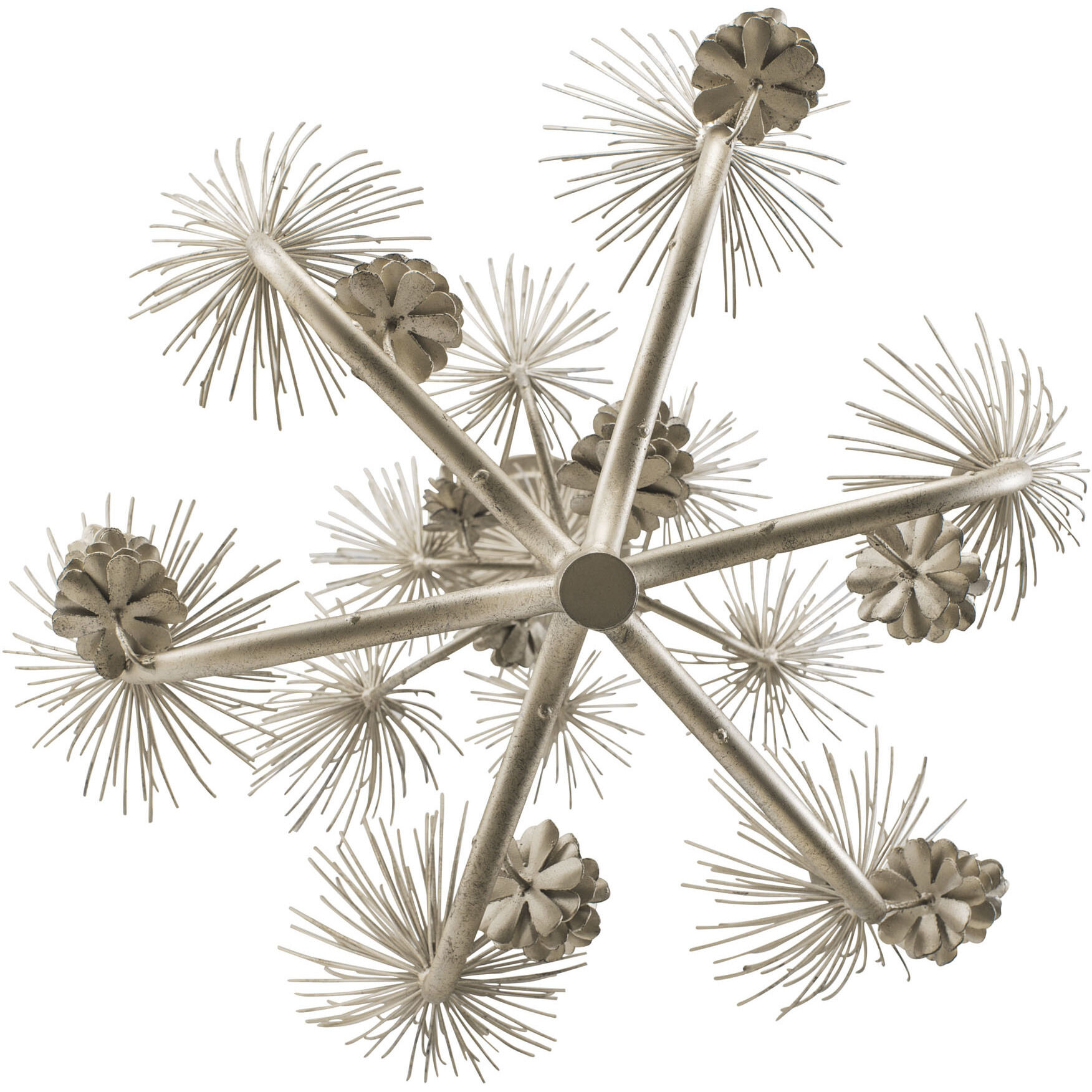 Pinion 6 Light 24 inch Zen Gold Chandelier Ceiling Light