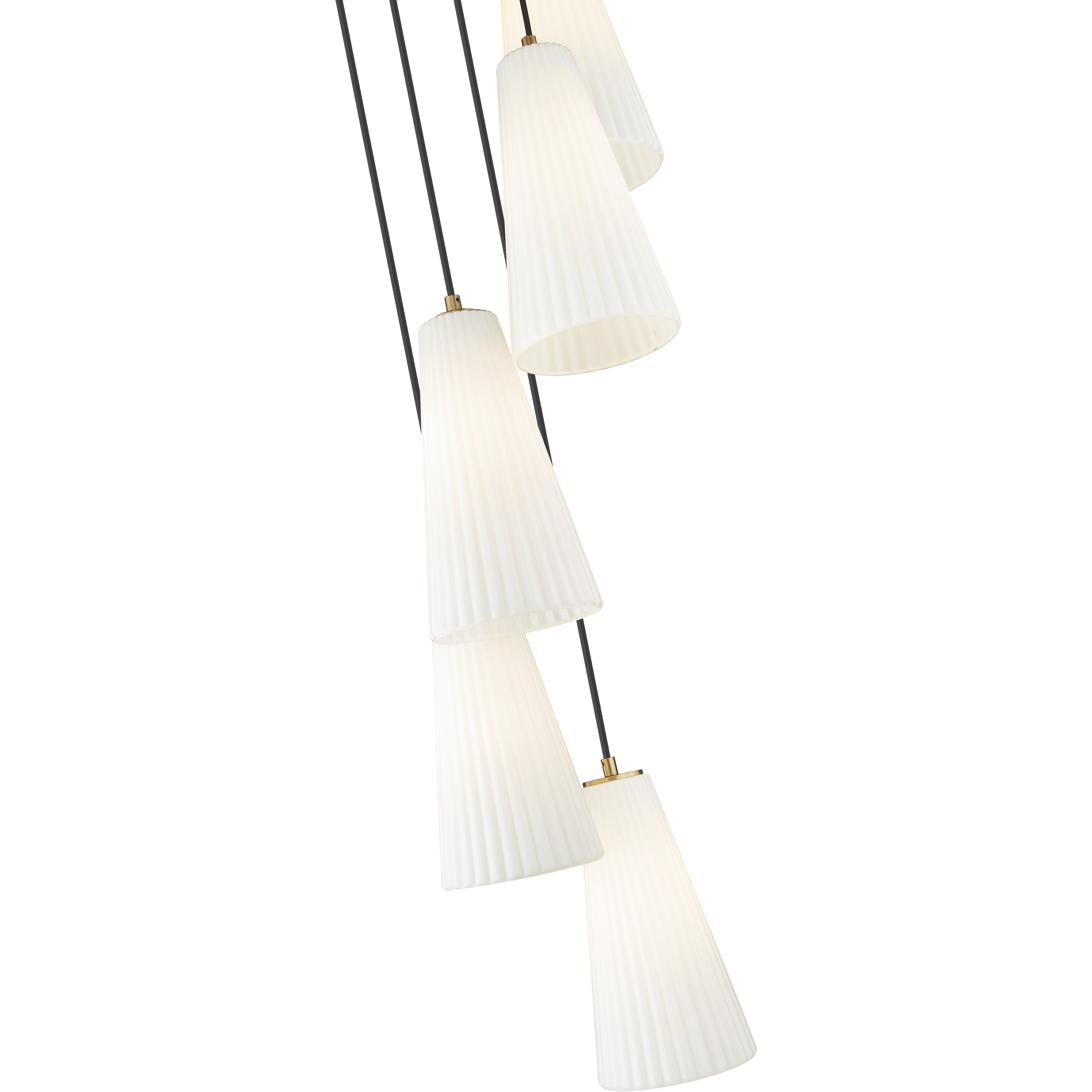 Farrell 5 Light 12 inch Modern Gold Chandelier Ceiling Light