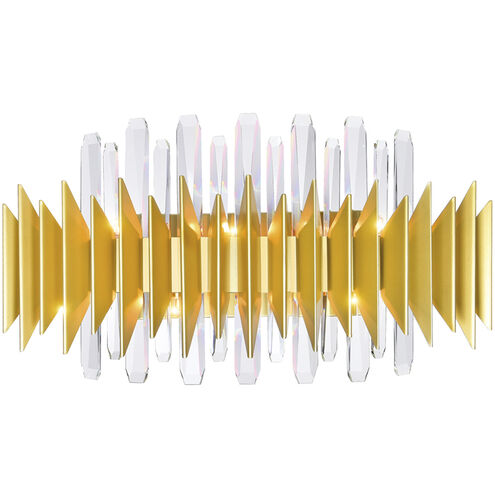 Cityscape 7 Light 6 inch Satin Gold Wall Sconce Wall Light
