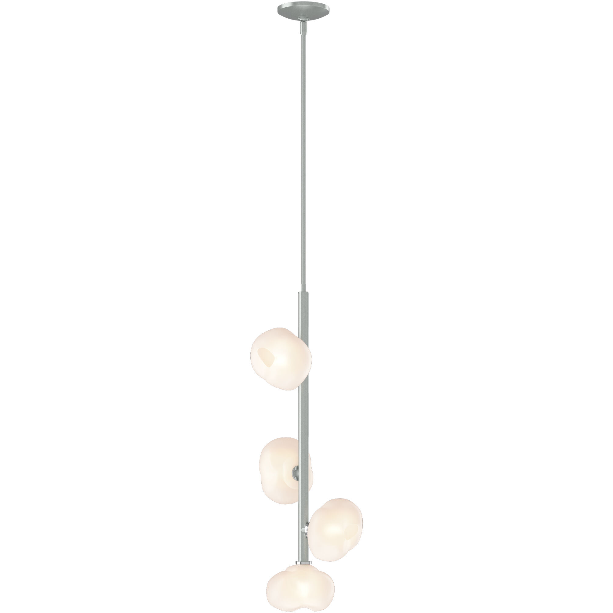 Ume 4 Light 11.6 inch Vintage Platinum Vertical Pendant Ceiling Light in Frosted