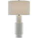 Janeen 31 inch 150.00 watt White/Satin Black Table Lamp Portable Light