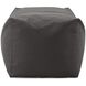 Seascape 18.25 inch Charcoal Outdoor Pouf Bench