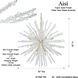Aisi 40 Light 52 inch Fawn Gold Chandelier Ceiling Light