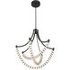 Pearl LED 29.25 inch Dark Matte Black Chandelier Ceiling Light