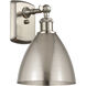 Ballston Dome LED 7.5 inch Brushed Satin Nickel Sconce Wall Light