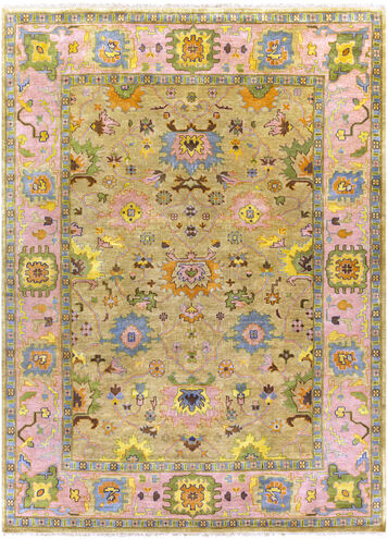Hillcrest 132 X 96 inch Dusty Pink Rug in 8 x 11, Rectangle