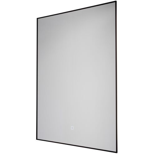 Reflections 31.5 X 23.5 inch Matte Black Wall Mirror