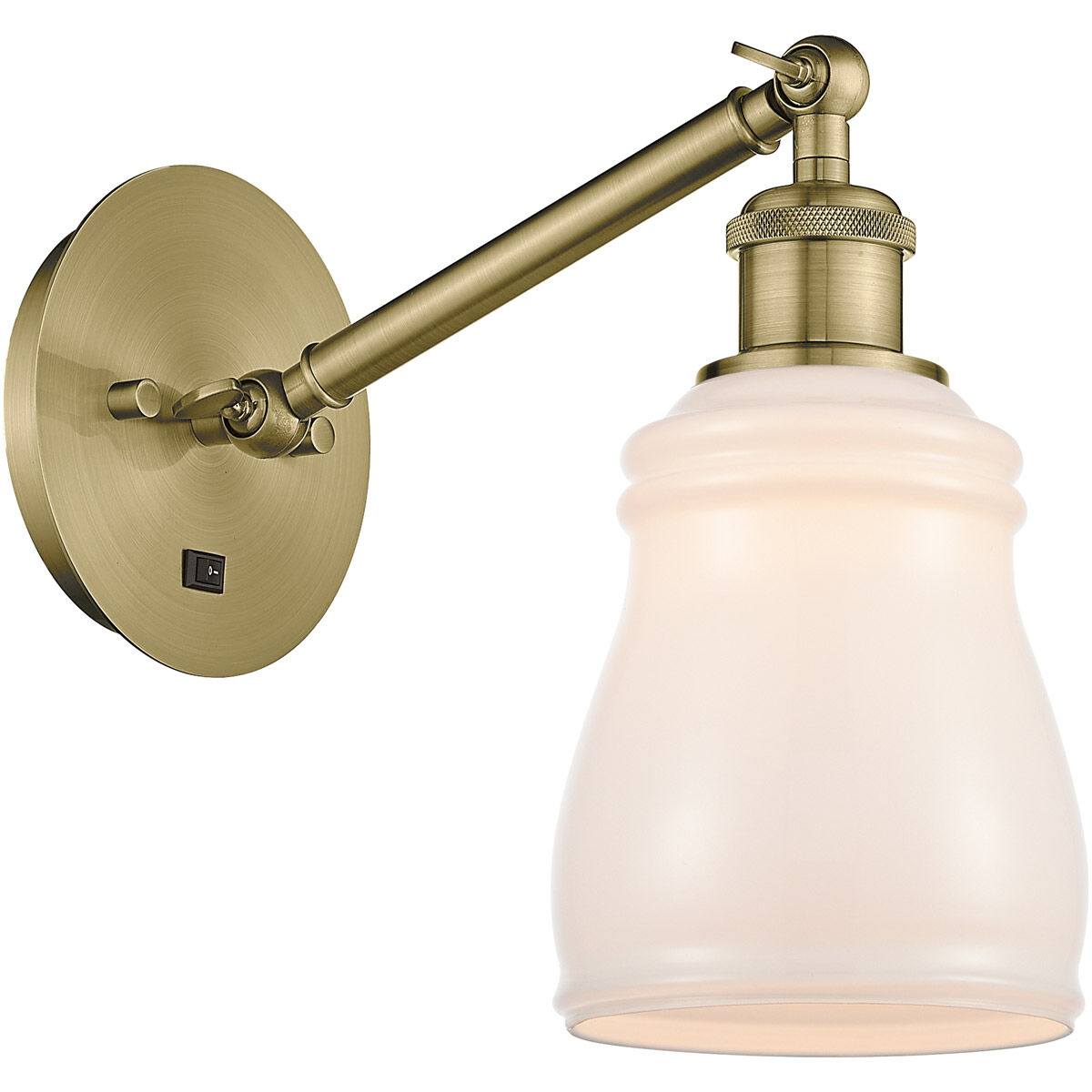 Ballston Ellery 1 Light 5 inch Antique Brass Sconce Wall Light