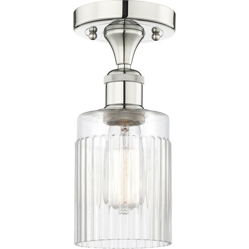 Hadley 1 Light 4.5 inch Polished Nickel Semi-Flush Mount Ceiling Light