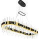 Aya LED 16 inch Pearl Black Chandelier Ceiling Light