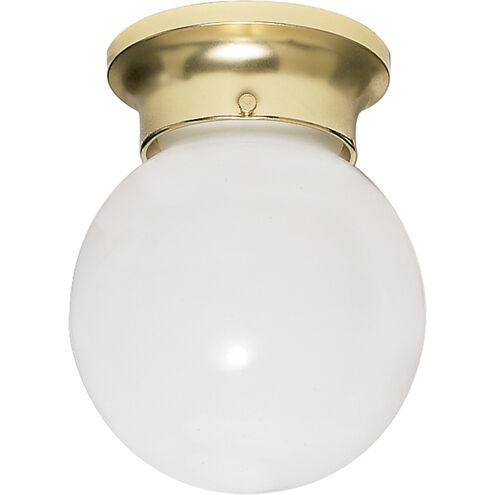 Brentwood 1 Light 8 inch Polished Brass Flush Mount Ceiling Light