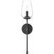 Dominique Wall Sconce Wall Light in Matte Black