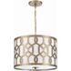 Jennings Pendant Ceiling Light in Aged Brass