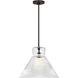 Drew & Jonathan Liouet 1 Light 18 inch Midnight Black Pendant Ceiling Light, Large