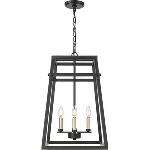 Tellsa 4 Light 15 inch Matte Black Pendant Ceiling Light