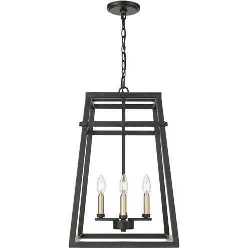 Tellsa 4 Light 15 inch Matte Black Pendant Ceiling Light