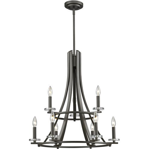 Verona 9 Light 25 inch Bronze Chandelier Ceiling Light