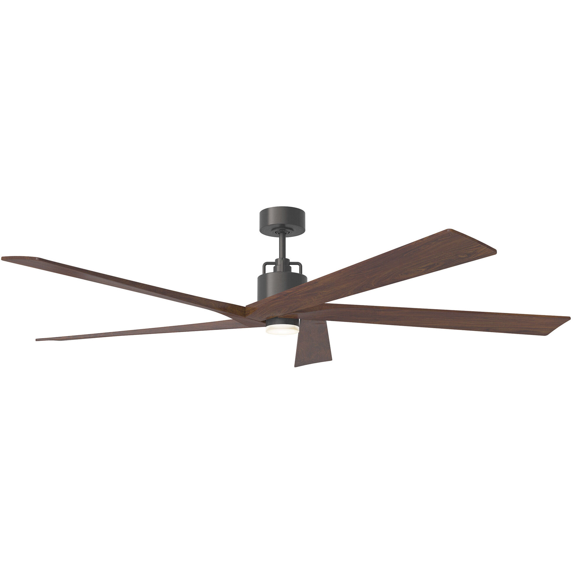 Aspen 70 inch Aged Pewter with Dark Walnut Blades Ceiling Fan