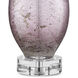 Optimist 30 inch 150 watt Purple and Clear with Antique Nickel Table Lamp Portable Light