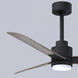 Atlas Alessandra-LK 42 inch Matte Black with Gray Ash Blades Indoor/Outdoor Ceiling Fan