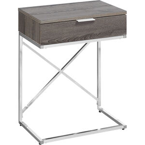 Seneca 24 X 18 inch Dark Taupe Accent End Table or Night Stand