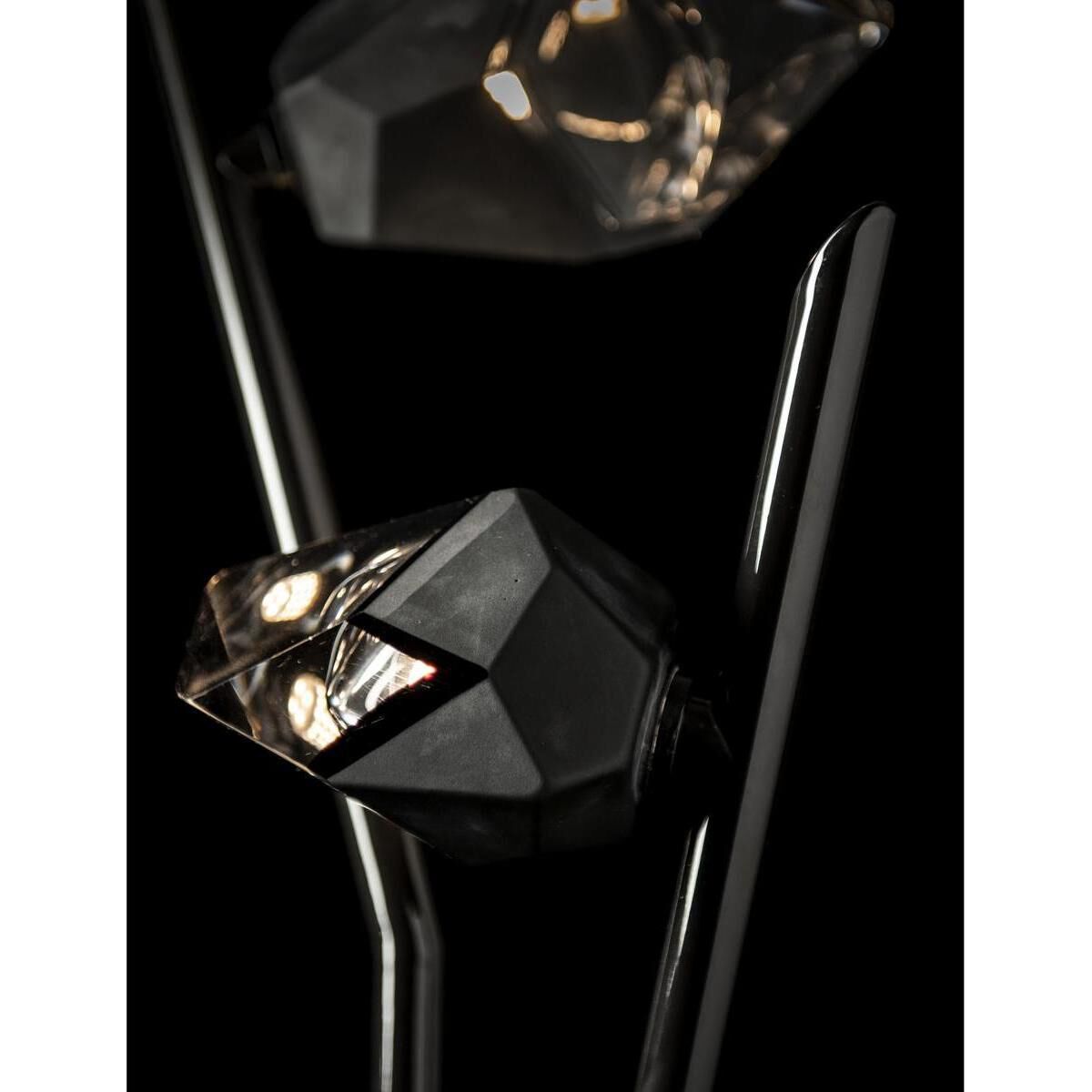 Chrysalis 74.4 inch 5 watt Ink Floor Lamp Portable Light in Black Crystal