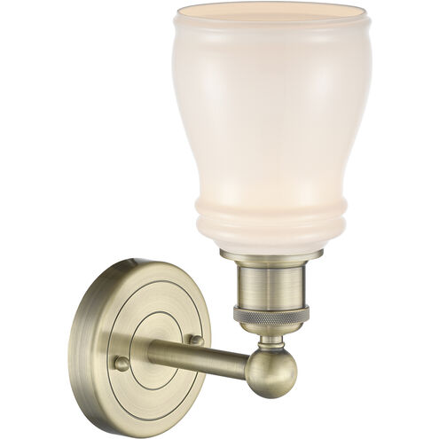 Ellery 1 Light 4.75 inch Antique Brass and White Sconce Wall Light
