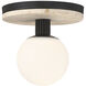 Carnagie LED 8 inch Matte Black Flush Mount Ceiling Light
