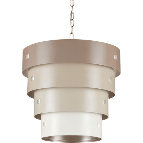 Graduation 1 Light 18 inch Taupe/Champagne Pendant Ceiling Light
