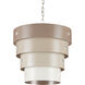 Graduation 1 Light 18 inch Taupe/Champagne Pendant Ceiling Light
