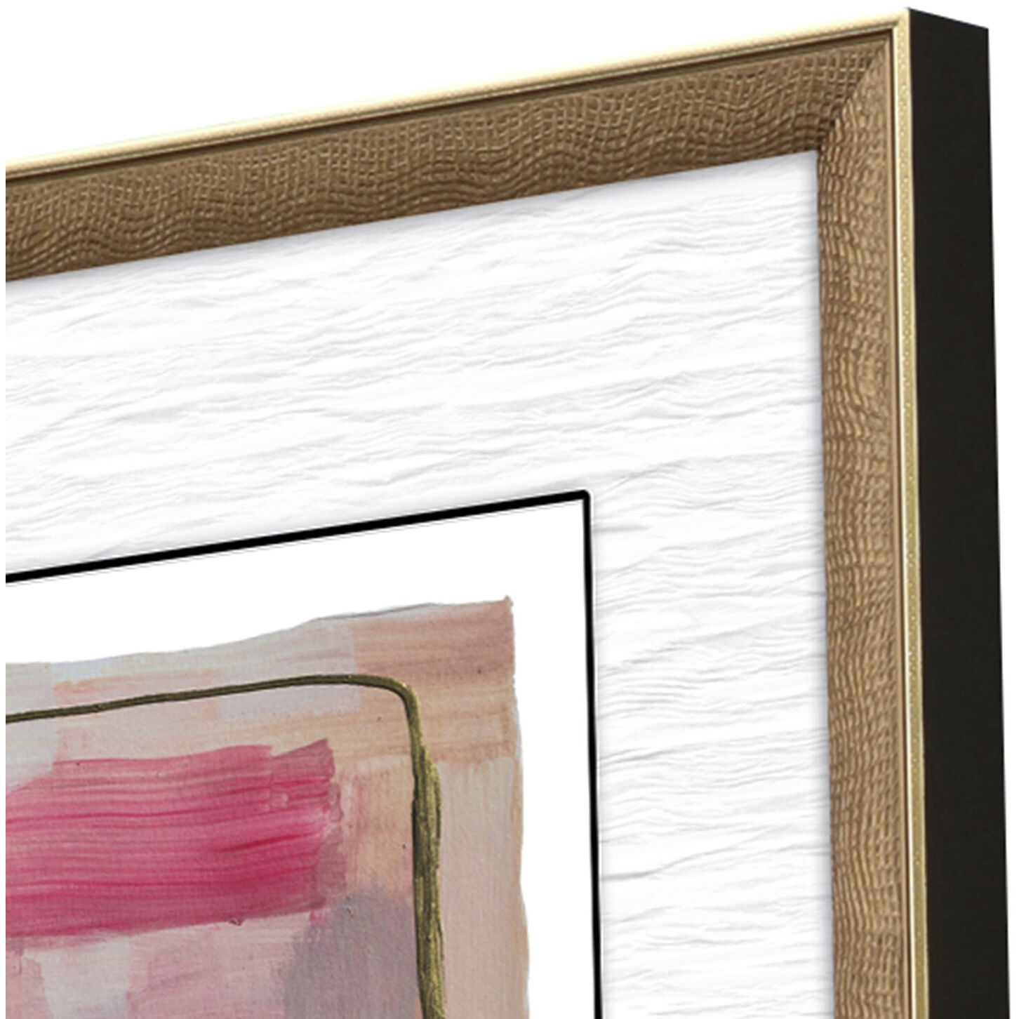 Geometrics Orange and Black and Purple and Yellow Framed Art