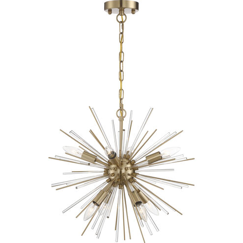 Cirrus 8 Light 20 inch Vintage Brass Chandelier Ceiling Light