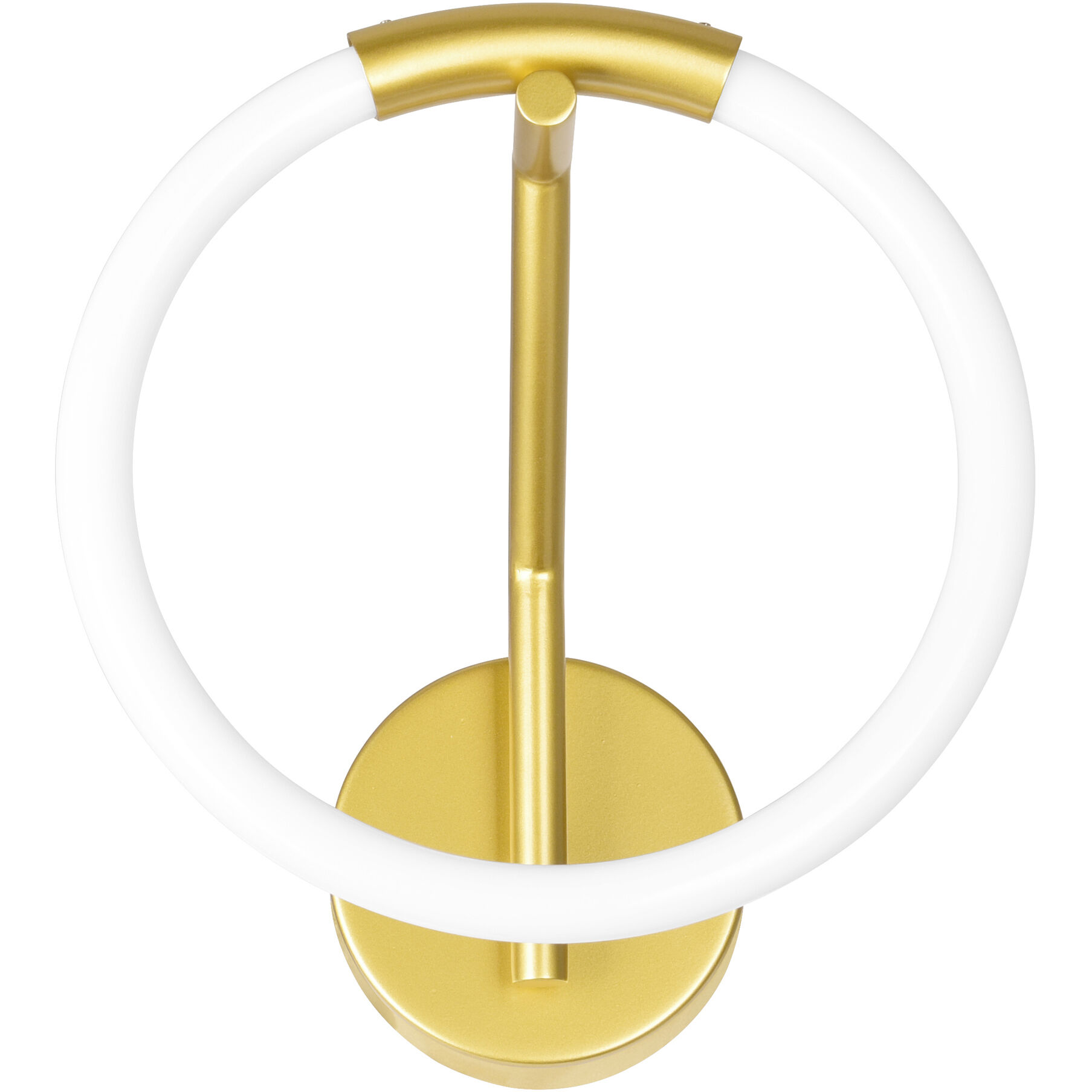 Hoops LED 7 inch Satin Gold Wall Sconce Wall Light