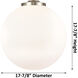 Franklin Restoration Beacon LED 18 inch Satin Gold Statement Pendant Ceiling Light in Clear