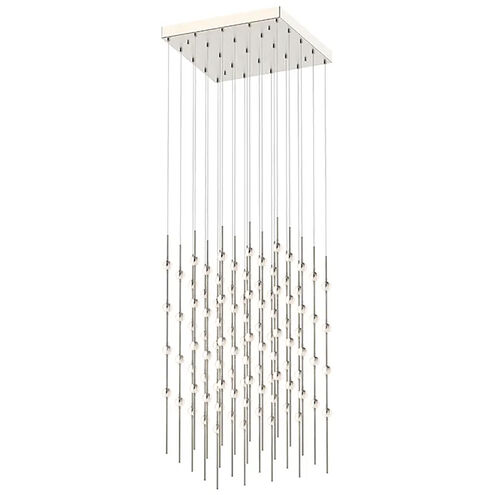 Constellation LED 20.5 inch Satin Nickel Chandelier Ceiling Light in 3000K, White, Standard Suspension