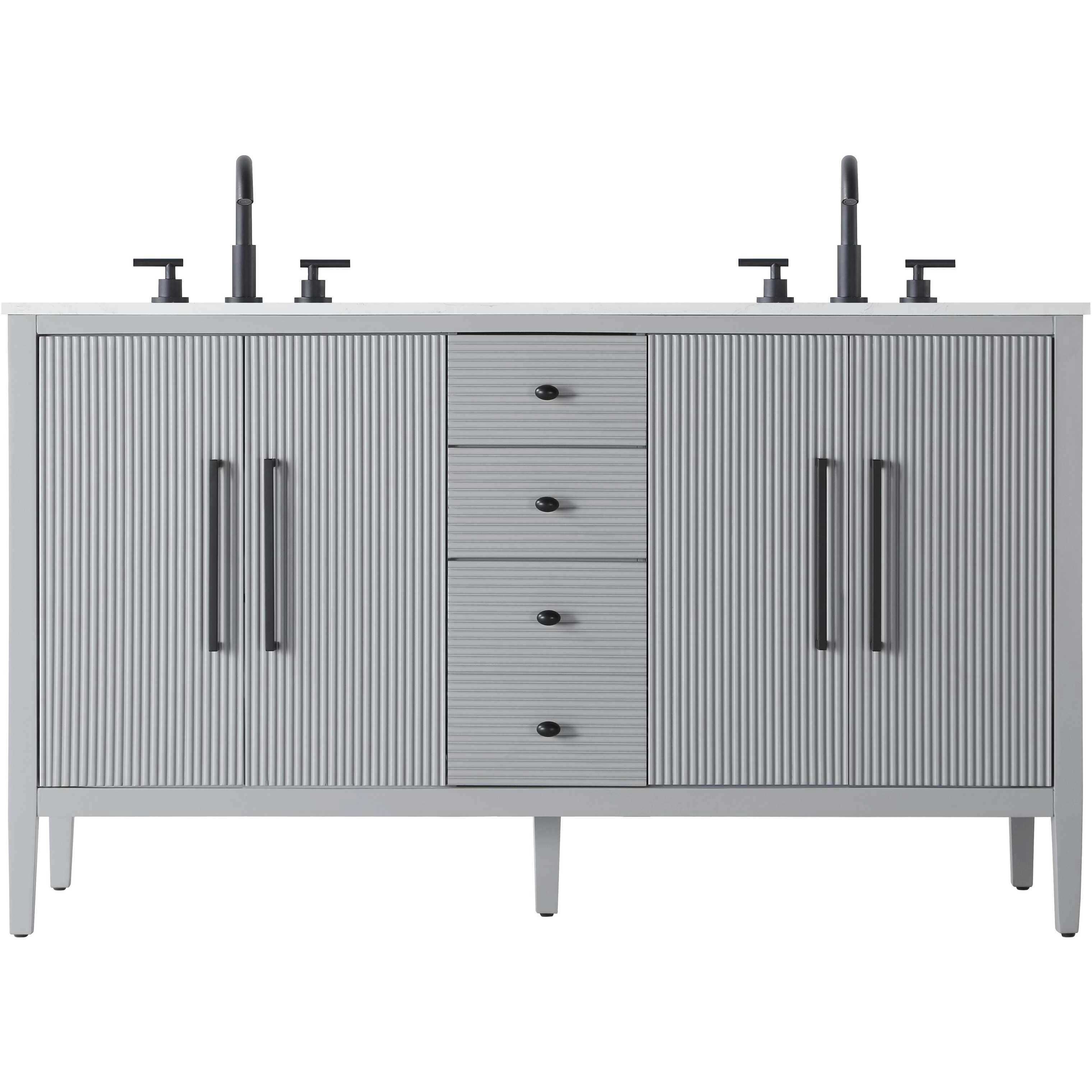 Blakely 60 X 34 inch Grey Bathroom Vanity Cabinet