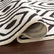 Optika 36 X 24 inch Black/White Rug in 2 x 3