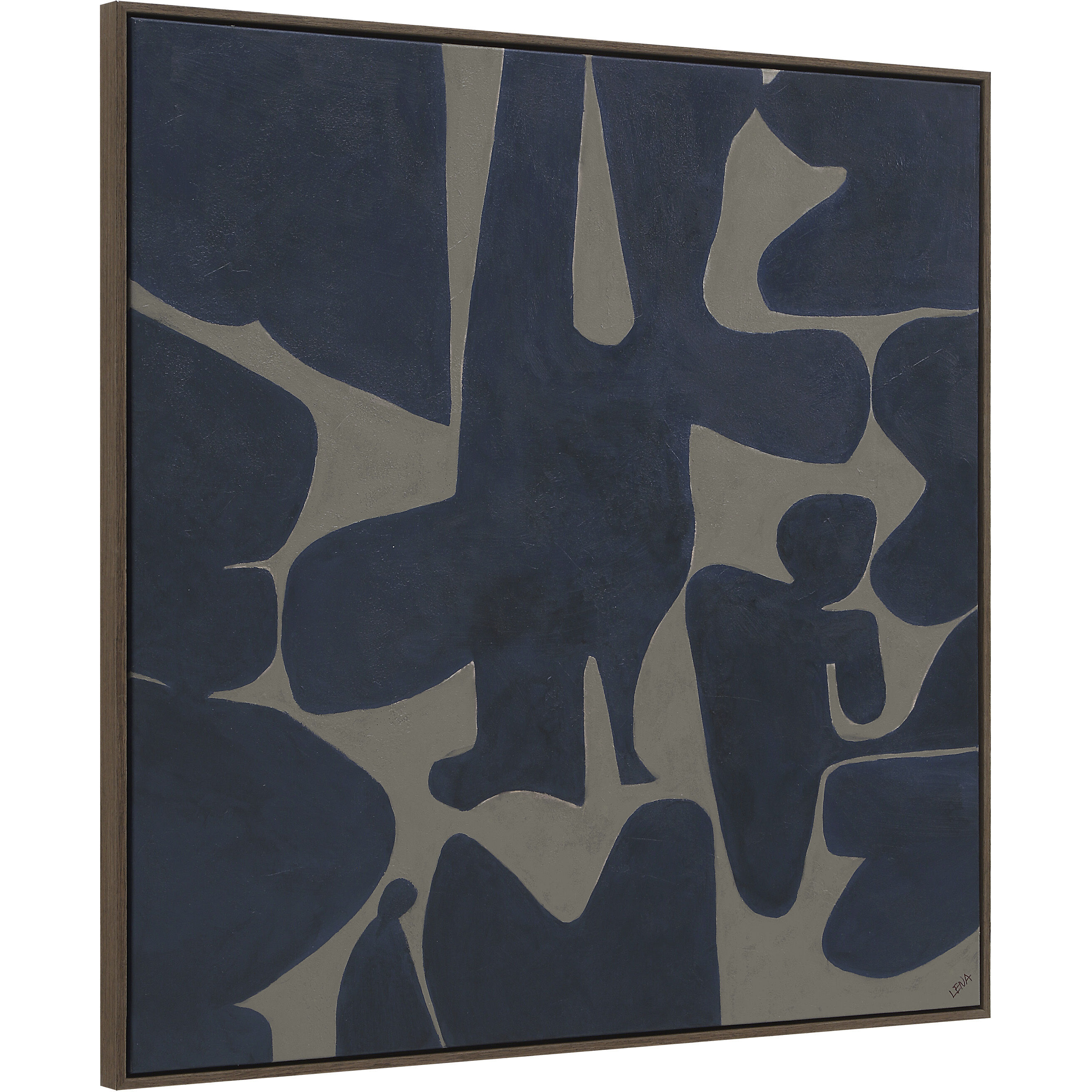 Valerio Multicolor and Black Oak Canvas Art